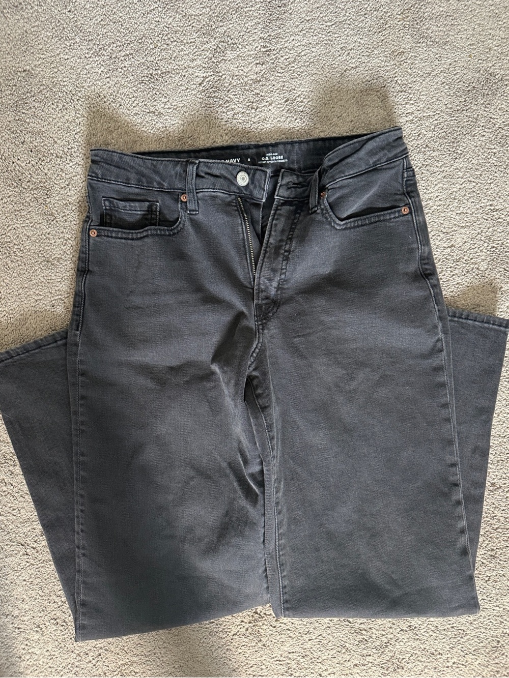 Old Navy Women's Black OG Loose Jeans
